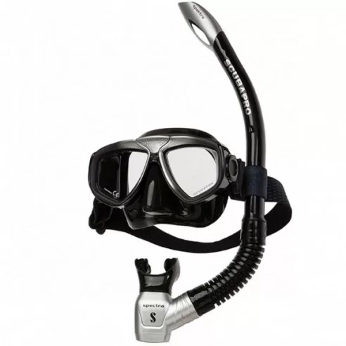 Scubapro's Kit snorkeling ZOOM BLACK Silver