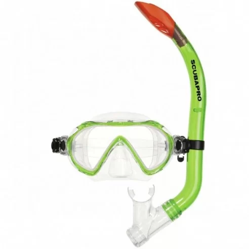 Scubapro's Kit snorkeling SPIDER KID Green